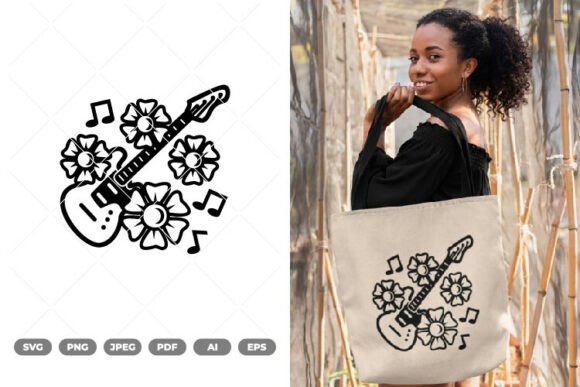 Floral Guitar SVG Clipart: A Designer's Review