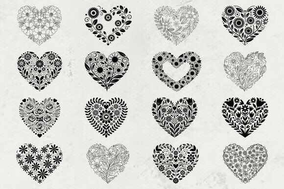 Floral Heart SVG,Heart Wreath Svg Bundle Review