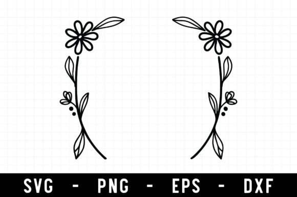 Floral Wreath SVG, Wedding Circle Frame Review