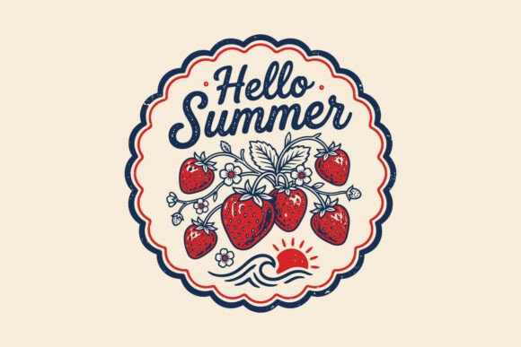 Hello Summer Strawberry SVG Floral Fruit Review