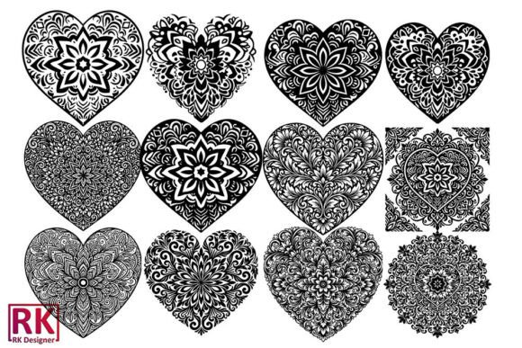 Mandala Heart Vector Floral Design SVG Review