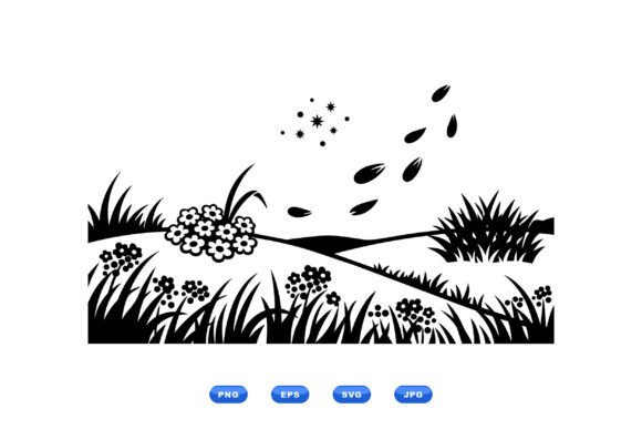 Meadow Floral Silhouette SVG Review
