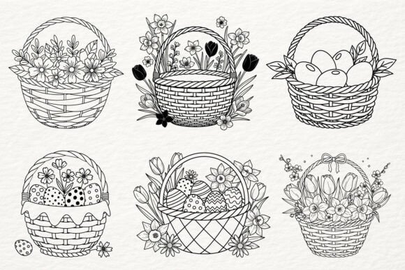 Spring Easter Basket SVG Floral Egg Set Review