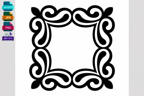 Square Floral Border SVG Cut File Review