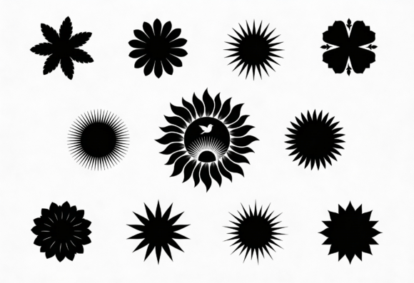 Sunburst Floral Black SVG Icons: A Designer's Real-World Review